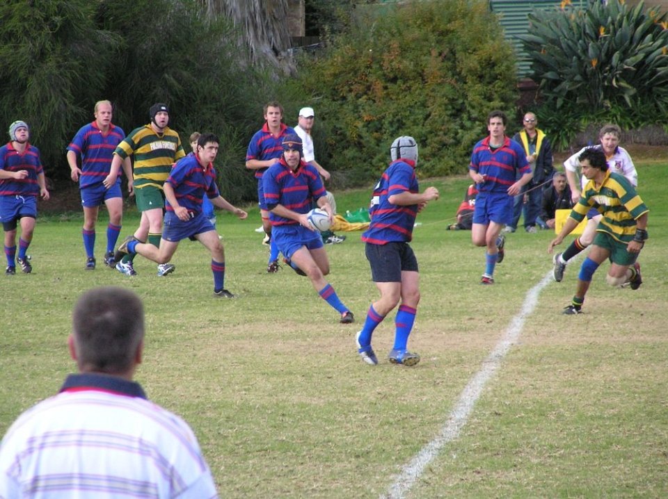 2nd XV v Woodville -  Marc Fullager passes